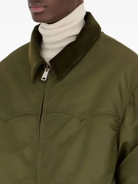 Geacă bomber Maison Margiela de catifea cord verde