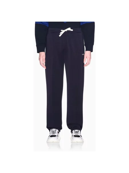 Armani Exchange pantaloni de trening pentru bărbați cu modal albastru