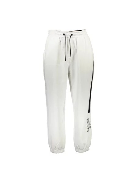 Spodnie Calvin Klein białe