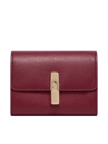 Portfel Furla skórzany brązowy