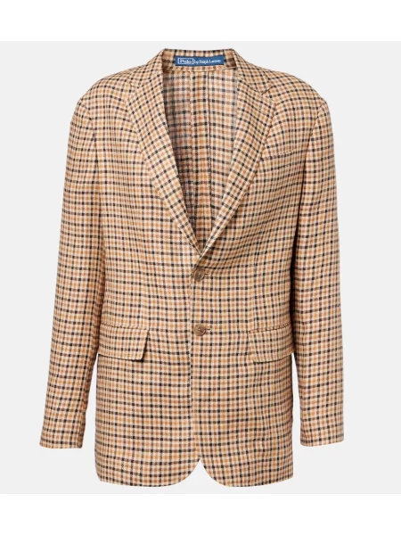 Sacou Polo Ralph Lauren de in în carouri maro