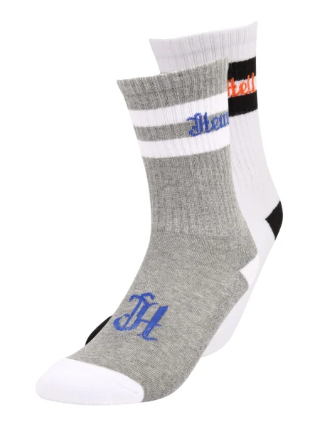 Mister Tee Șosete gri / albastru / roșu / alb / negru