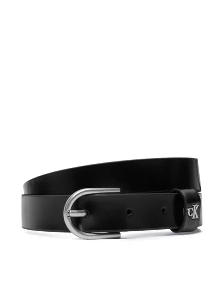 Calvin Klein Колан Rounded Buckle Ck Loop черен