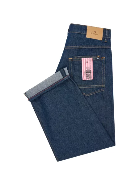 Blugi cu picior larg Paul Smith albastru