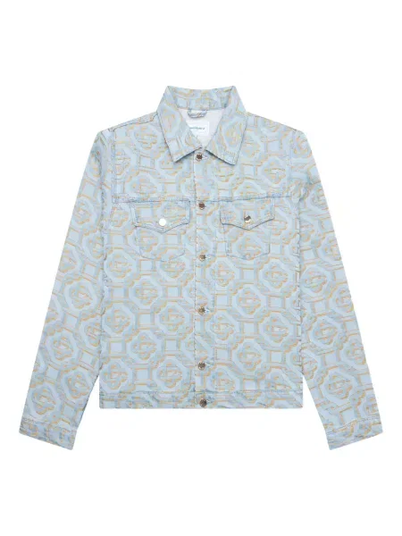 Geacă de blugi Casablanca din jacard albastru