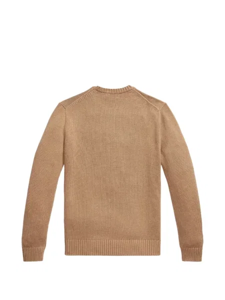 Tricou polo Polo Ralph Lauren cu glugă cu blană cu broderie roșu