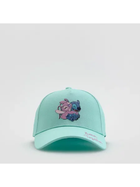 Reserved Kšiltovka Lilo a Stitch bledá tyrkysová