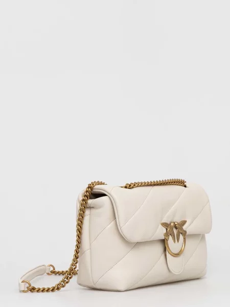 Шкіряна сумочка Pinko білий