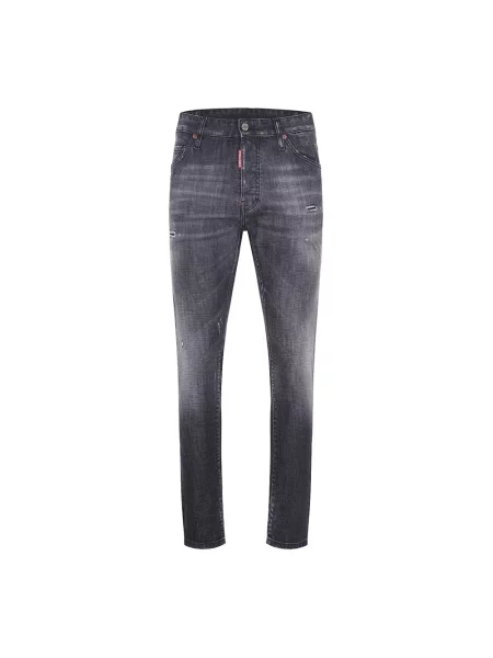 Jeansy Dsquared2 typu teddy szare