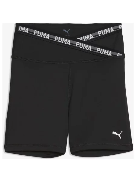 Legginsy krótkie Puma Strong Cross Front czarne XS białe