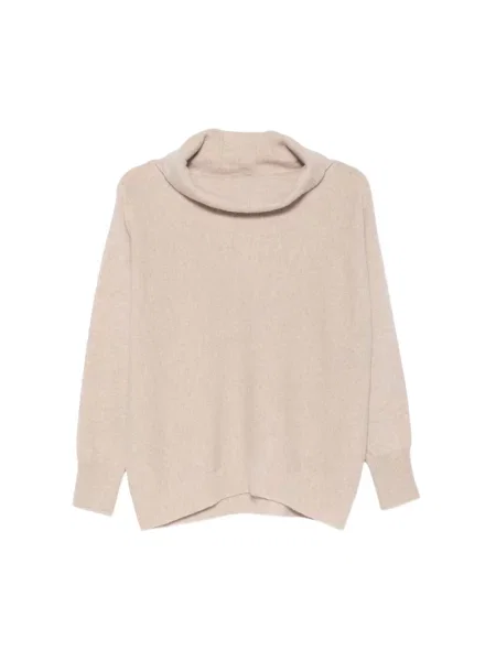 Sweter z golfem D.exterior beżowy