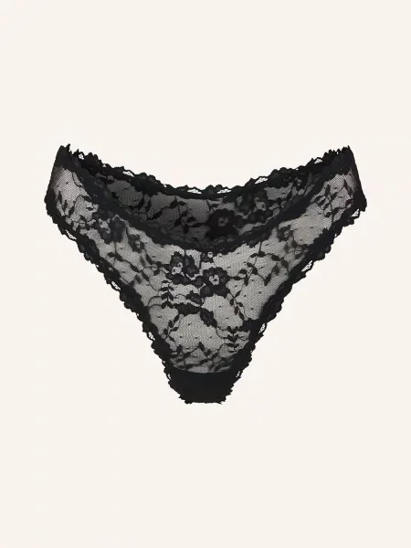 Skims Stringi Lace Dipped Thong schwarz