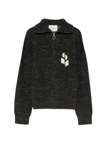 Pulover Marant Etoile cu autograf negru