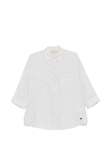 Podróż koszula Weekend Max Mara w paski biała