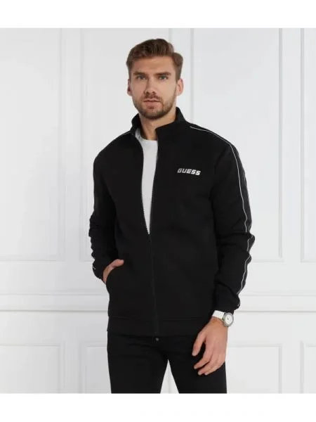 GUESS ACTIVE Hanorac MICKEY FULL ZIP negru
