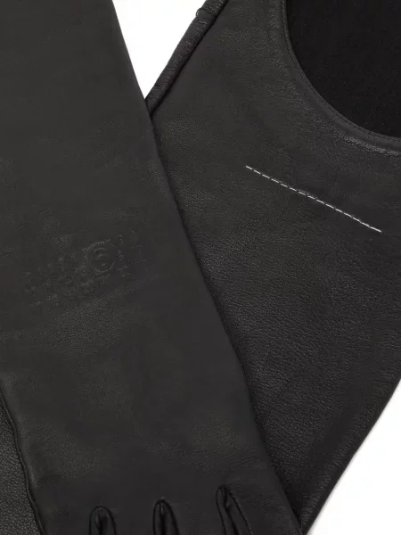 Mănuși Mm6 Maison Margiela din piele negru