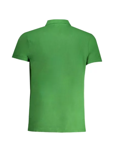 Tricou polo Cavalli Class cu broderie verde