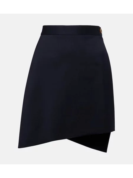 Spódnica Vivienne Westwood wełniana niebieska