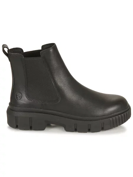 Kožené členkové topánky Timberland čierna