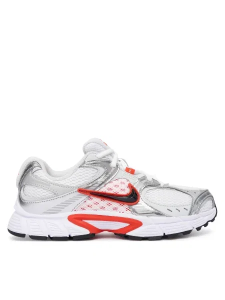 Nike Sportswear Nízke tenisky červená / čierna / strieborná / biela sivá