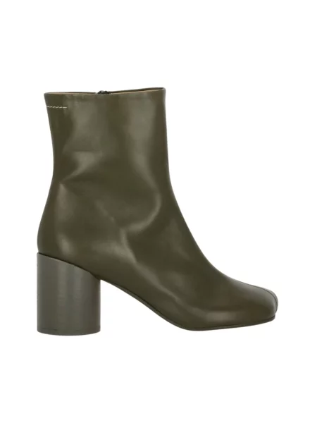Botki Mm6 Maison Margiela skórzane zielone