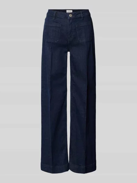 Jeansy z szerokimi nogawkami z Kantami Model Miva Authentic' Opus niebieskie