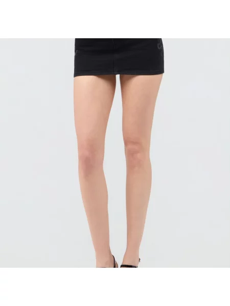 Spódnica mini Roberto Cavalli w wężowy wzór czarna