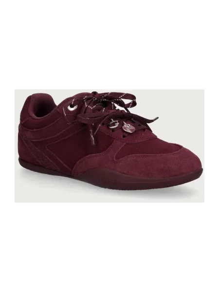 Sneakersy Guess skórzane czerwone