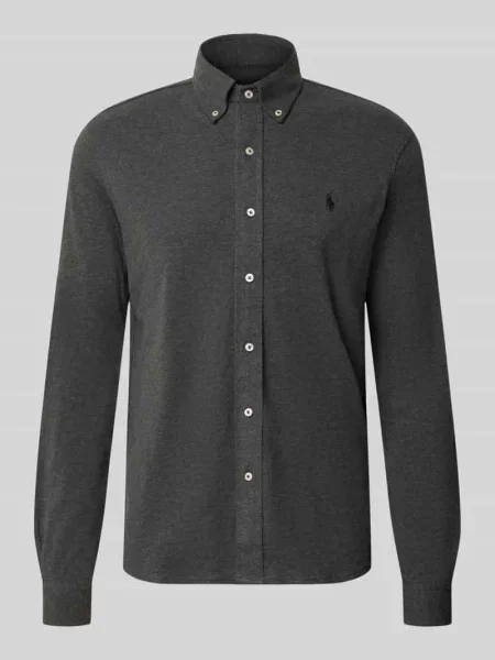 Koszula casualowa o kroju regular fit z czystej bawełny Polo Ralph Lauren szara