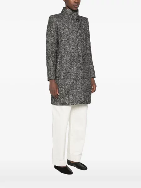 Palton Fay cu model herringbone gri