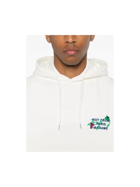 Bluza z kapturem Drole De Monsieur z kapturem biała