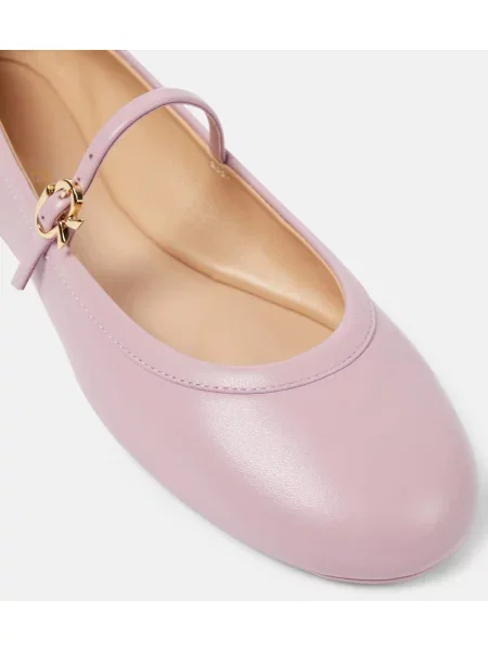 Pantofi cu toc Gianvito Rossi din piele roz