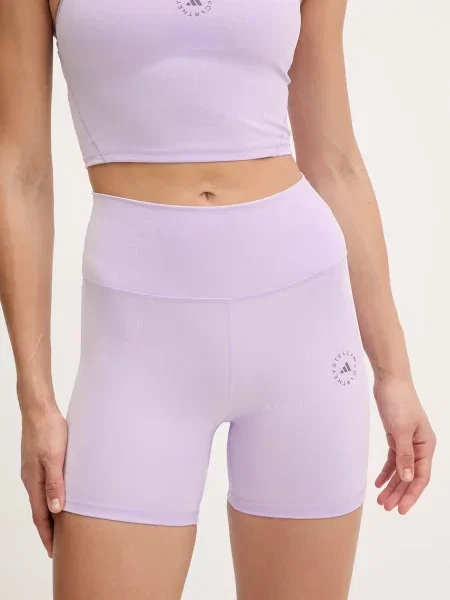 Adidas by Stella McCartney σορτς ποδηλατικά γυναικεία μωβ