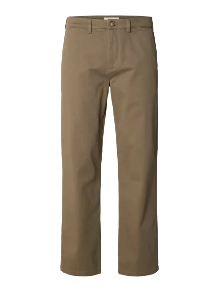 SELECTED Pantaloni eleganți SLMMiles' maro