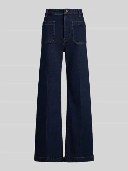 Jeansy o rozkloszowanym kroju z wpuszczanymi Polo Ralph Lauren granatowe