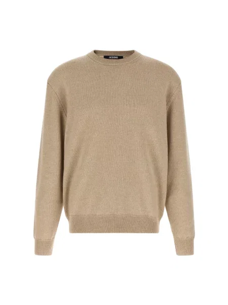 Sweter Jacquemus wełniany beżowy