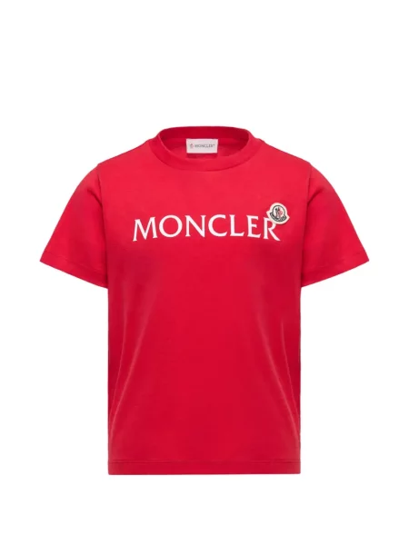 Koszulka dziecięca Moncler Enfant czerwona