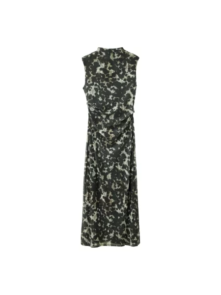 MANGO Rochie SYRA metalic / verde pastel / verde deschis gri