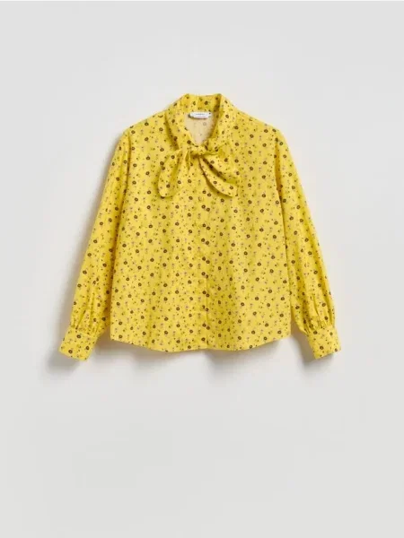 Reserved Cămașă cu motiv floral galben