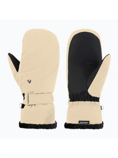 Mănuși de schi pentru femei Ziener Keaki-Z Aquashield PR Mitten Glove soft taupe