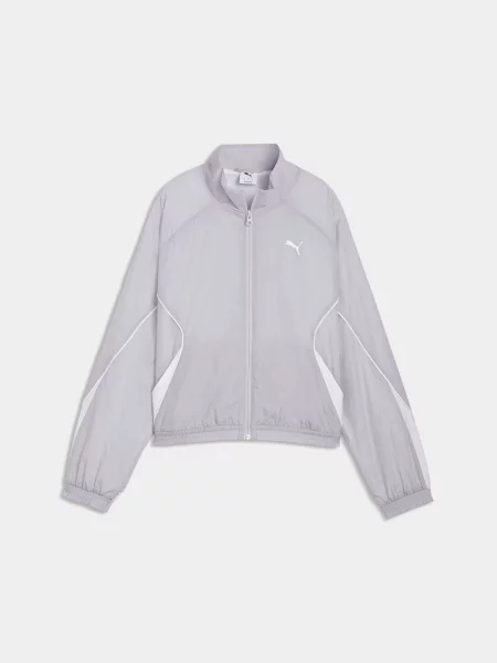 Вітровка PUMA Sport Relaxed Woven Ful комбінований верх сірий