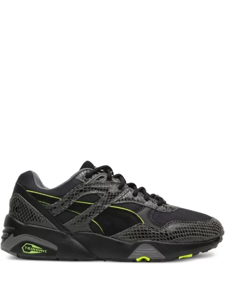 Sneakerși Puma R698 cu model piele de șarpe negru
