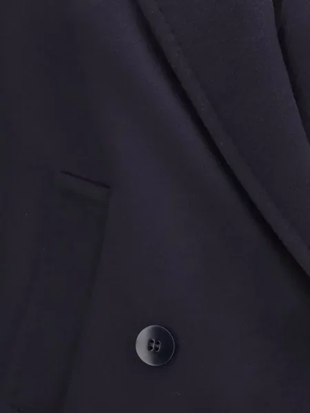 Palton Max Mara cu două rânduri de nasturi violet