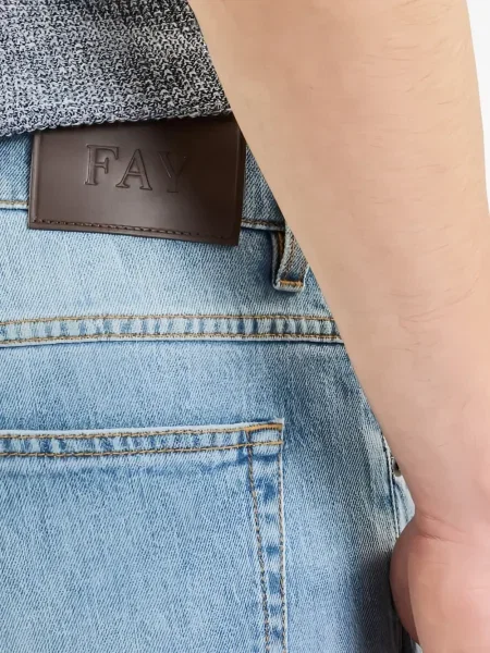 Blugi Fay din piele albastru