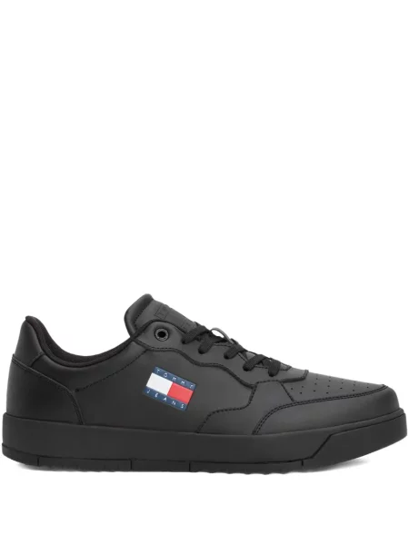 Sneakerși Tommy Hilfiger cu autograf negru