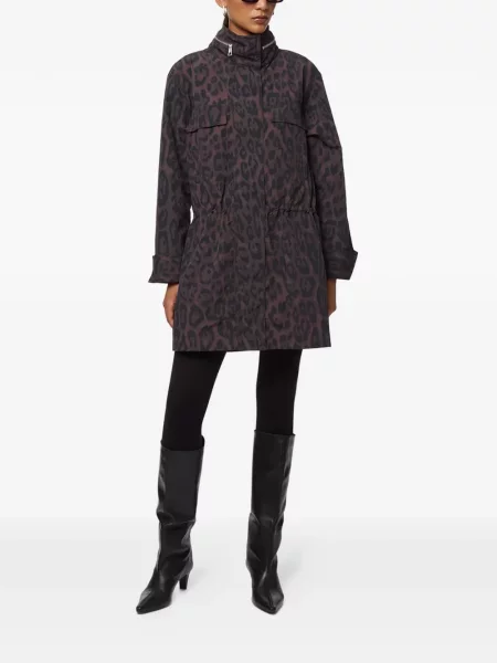 Pelerină de ploaie Apparis cu imagine cu model leopard maro