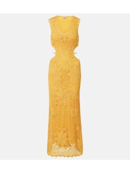 Rochie maxi Simkhai cu model floral galben