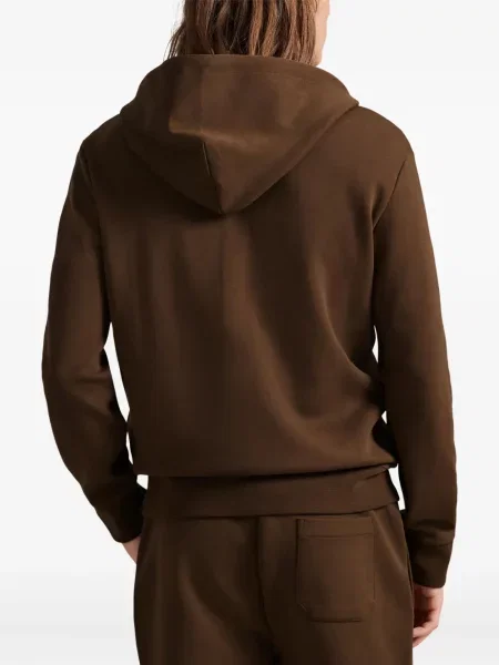 Ριγέ polo Polo Ralph Lauren με κουκούλα με αυτόγραφο λευκό