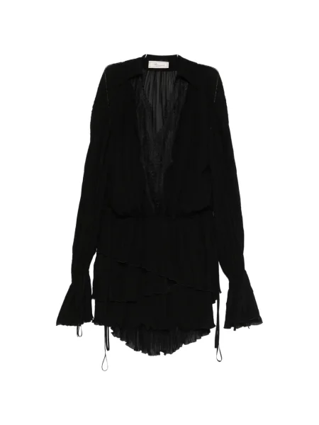 Rochie mini Blumarine din dantelă de costum negru