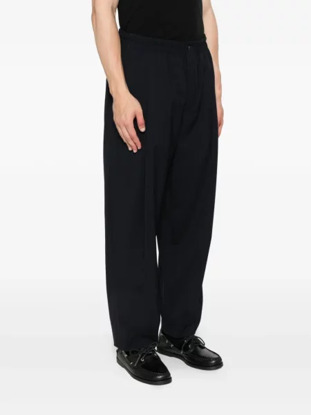 Pantaloni Giorgio Armani plisate albastru